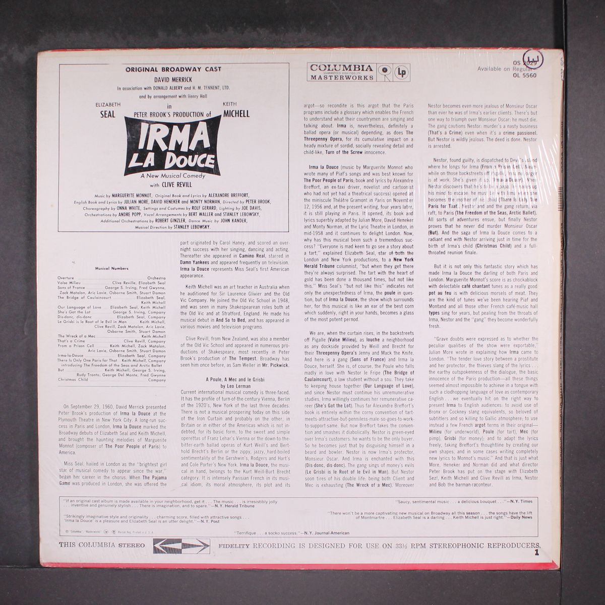 irma la douce by ORIGINAL CAST