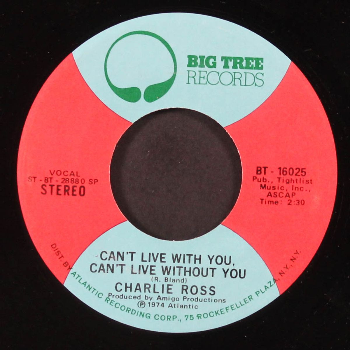thanks for the smiles / can't live with you, can't live without you by CHARLIE ROSS