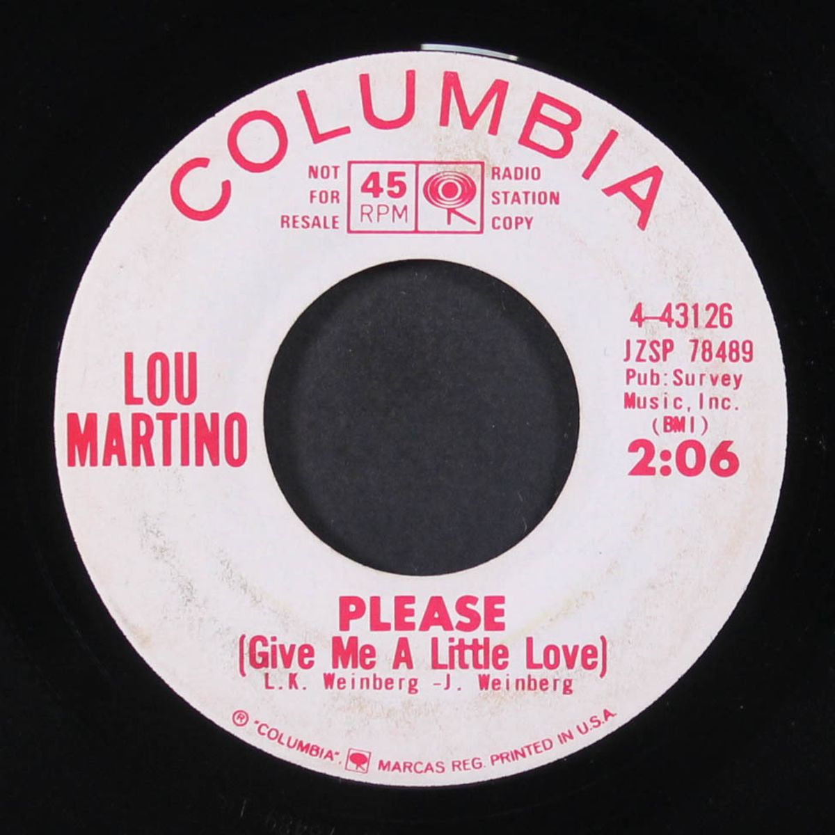 someone to watch over me / please by LOU MARTINO & DEL SATINS