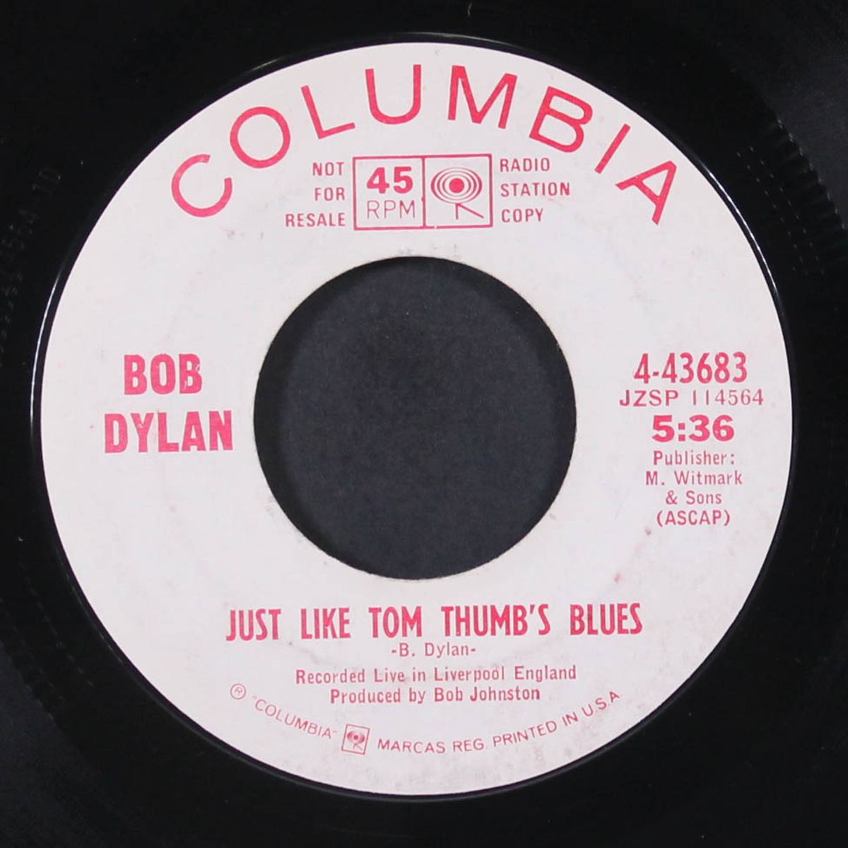 i want you / just like tom thumb's blues by BOB DYLAN