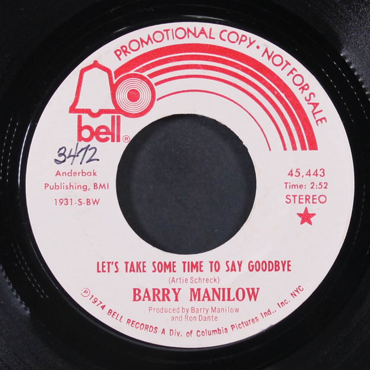 let's take some time to say goodbye by BARRY MANILOW