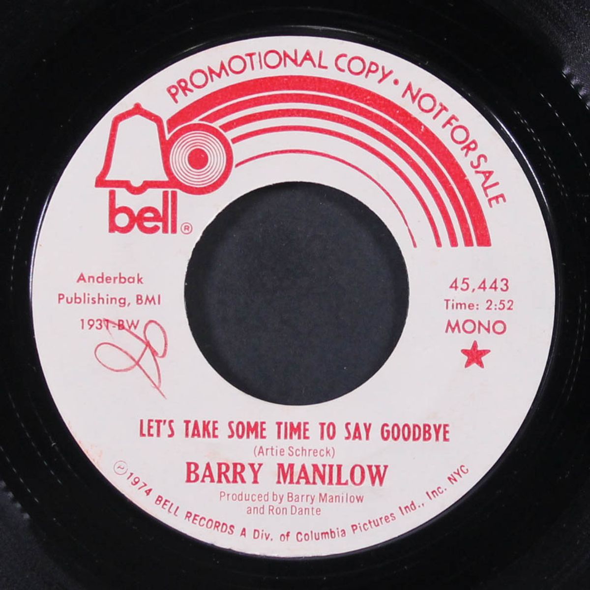 let's take some time to say goodbye by BARRY MANILOW