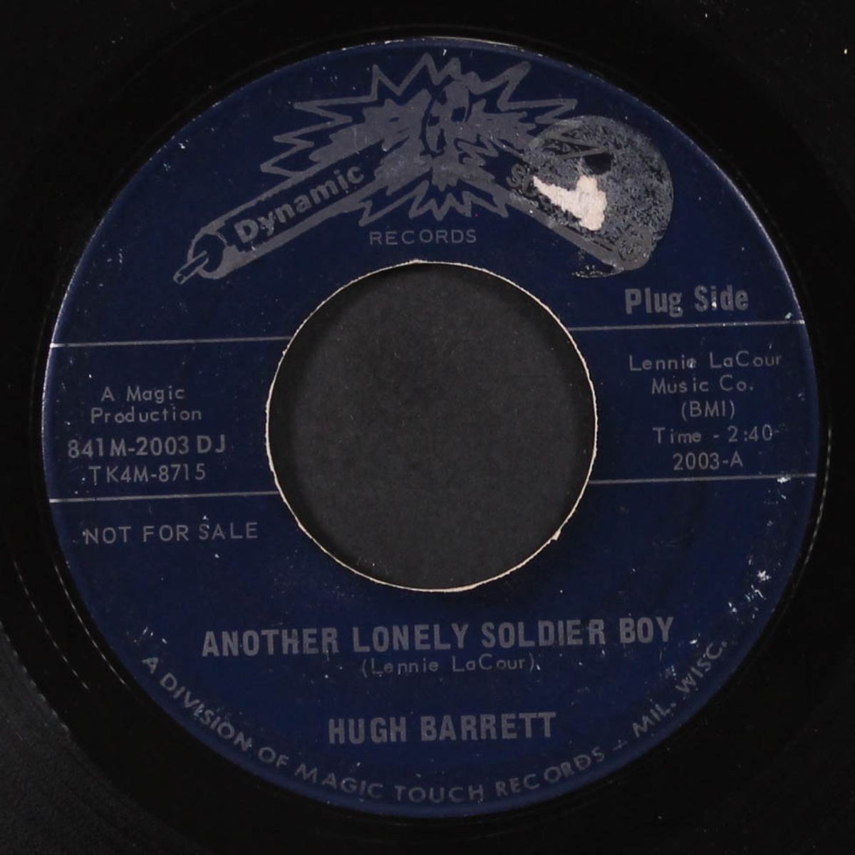 moon light down by the river / another lonely soldier boy by HUGH BARRETT