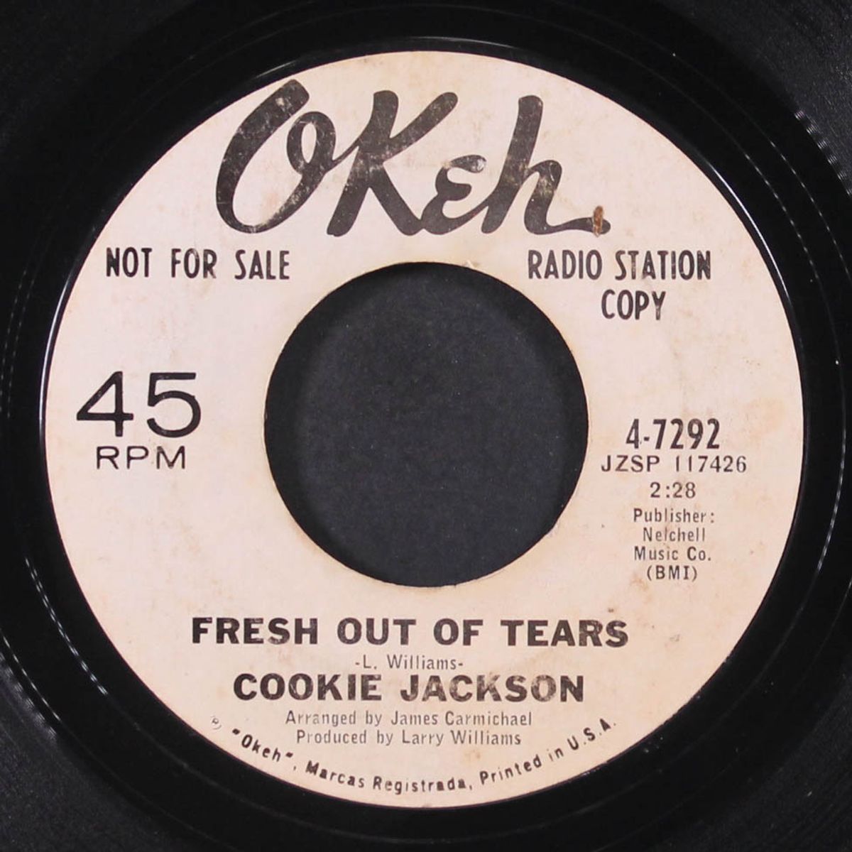 suffer / fresh out of tears by COOKIE JACKSON