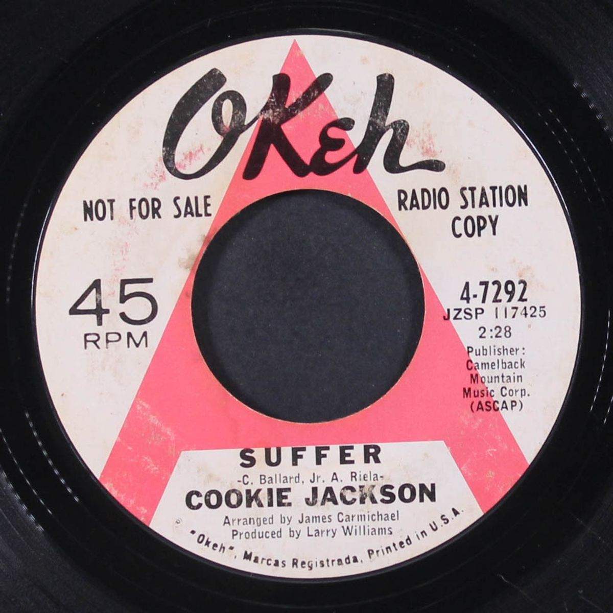 suffer / fresh out of tears by COOKIE JACKSON