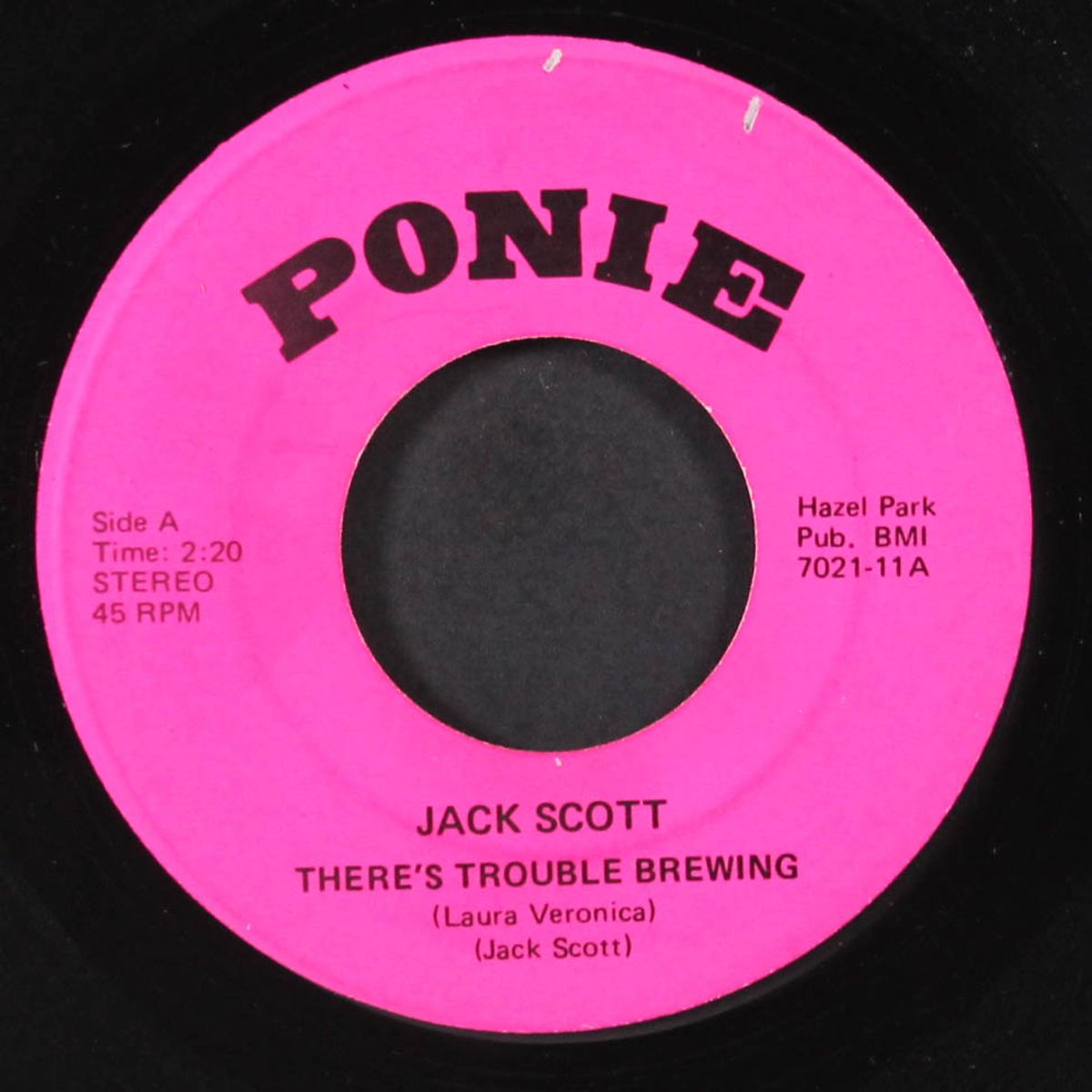 there's trouble brewin' / jingle bells slide by JACK SCOTT