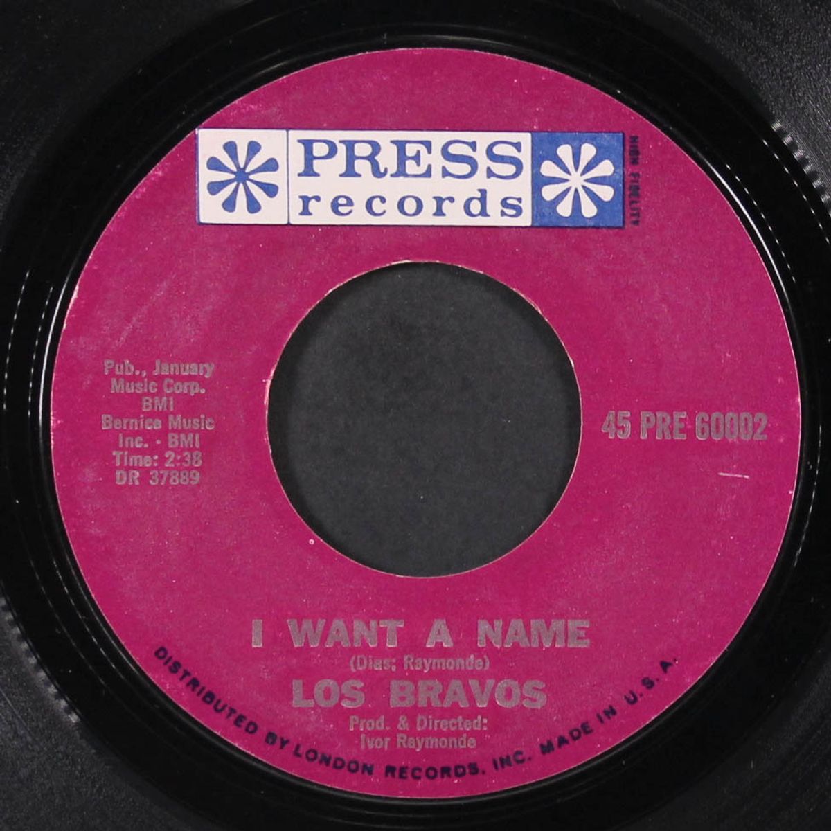 black is black / i want a name by LOS BRAVOS