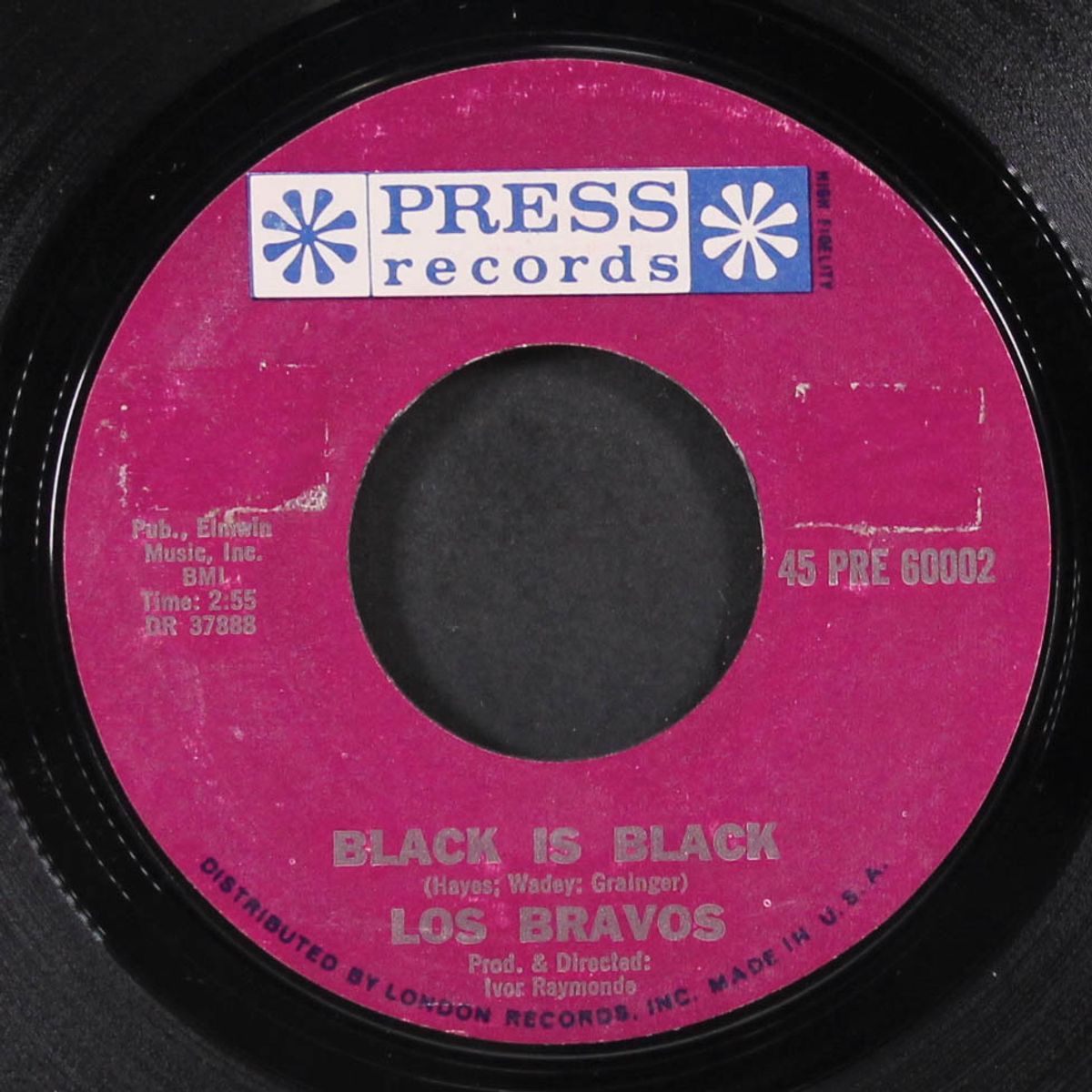 black is black / i want a name by LOS BRAVOS