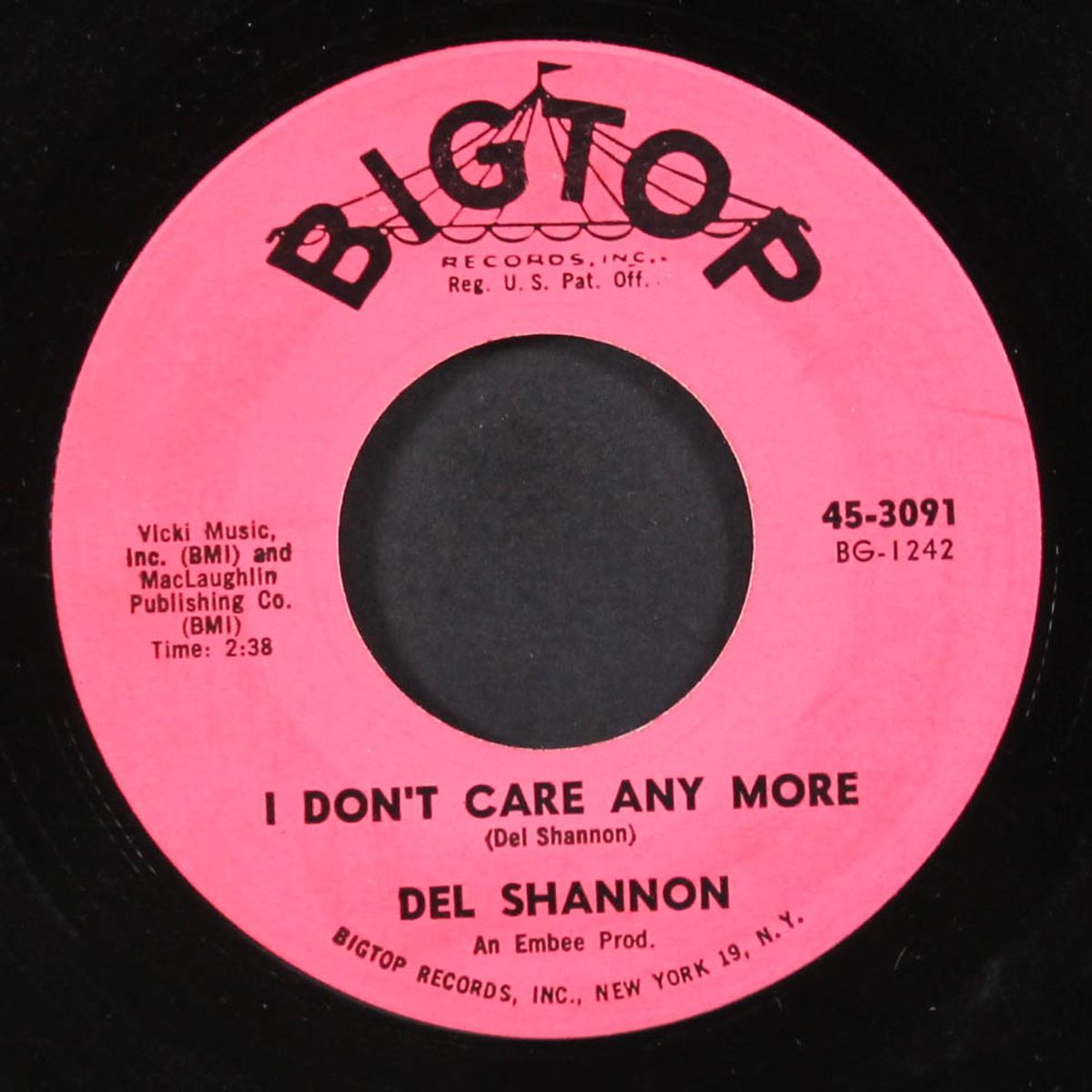 hey! little girl / i don't care any more by DEL SHANNON