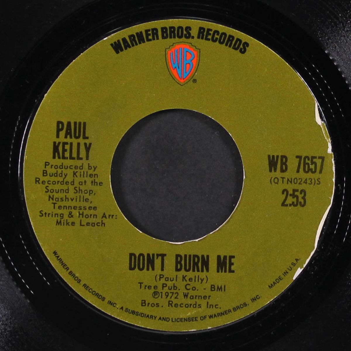 don't burn me / love me now by PAUL KELLY