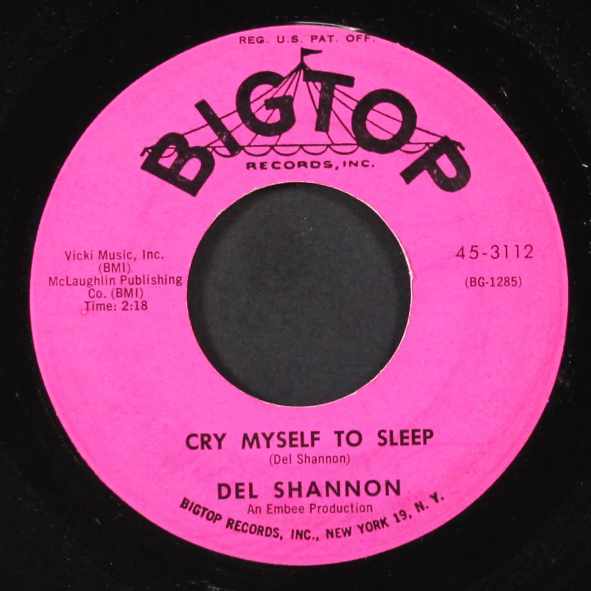 cry myself to sleep / i'm gonna move on by DEL SHANNON