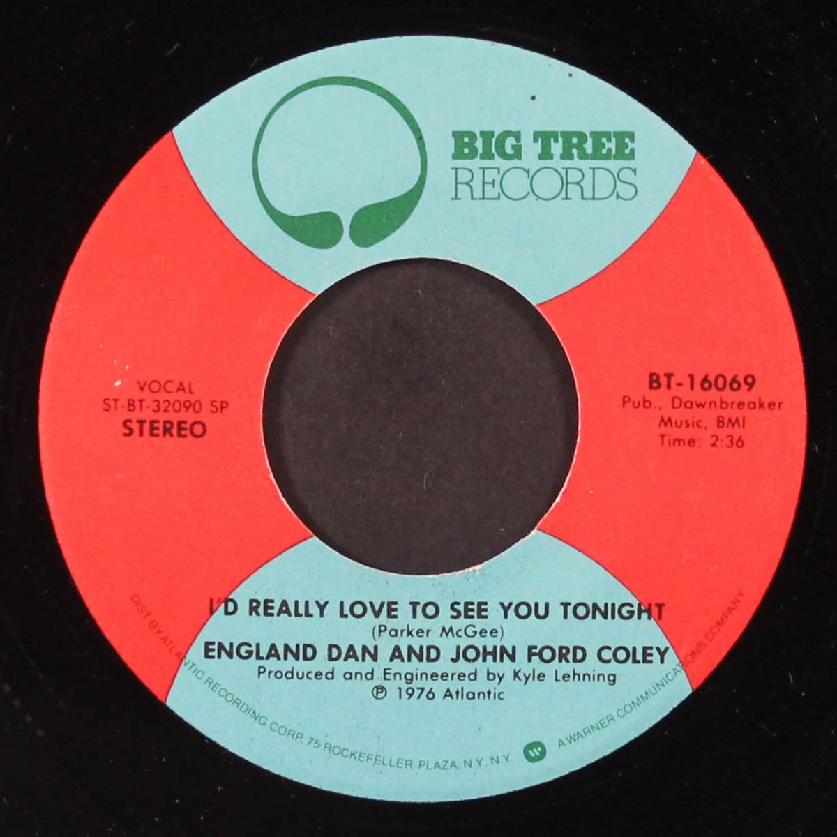 i'd really love to see you tonight / it's not the same by ENGLAND DAN & JOHN FORD COLEY