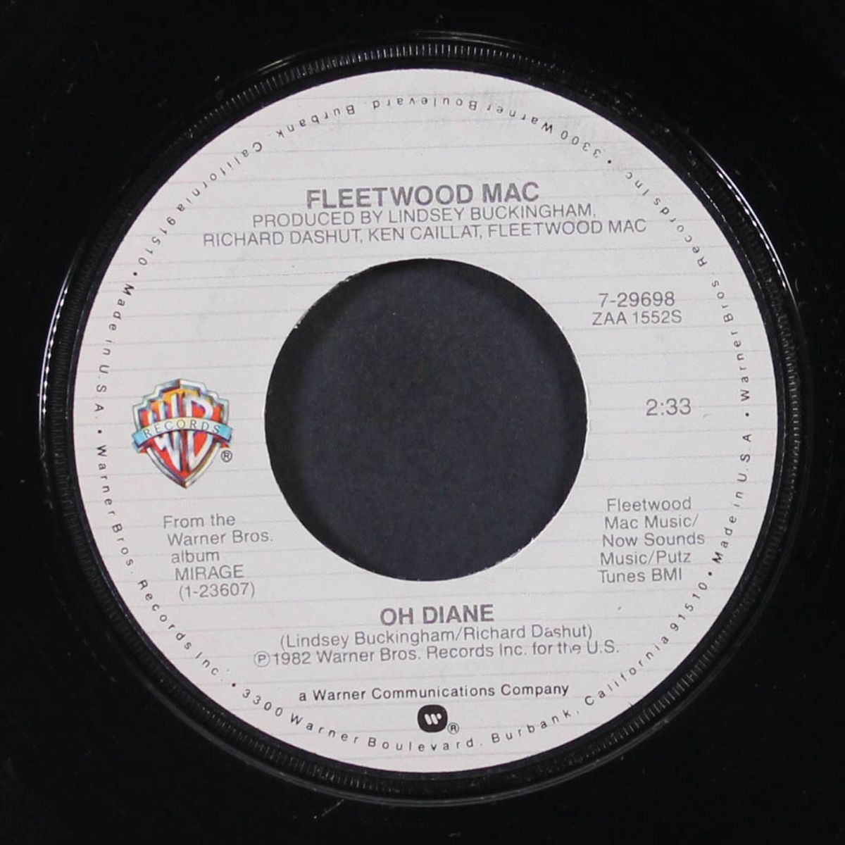 oh diane / that's alright by FLEETWOOD MAC