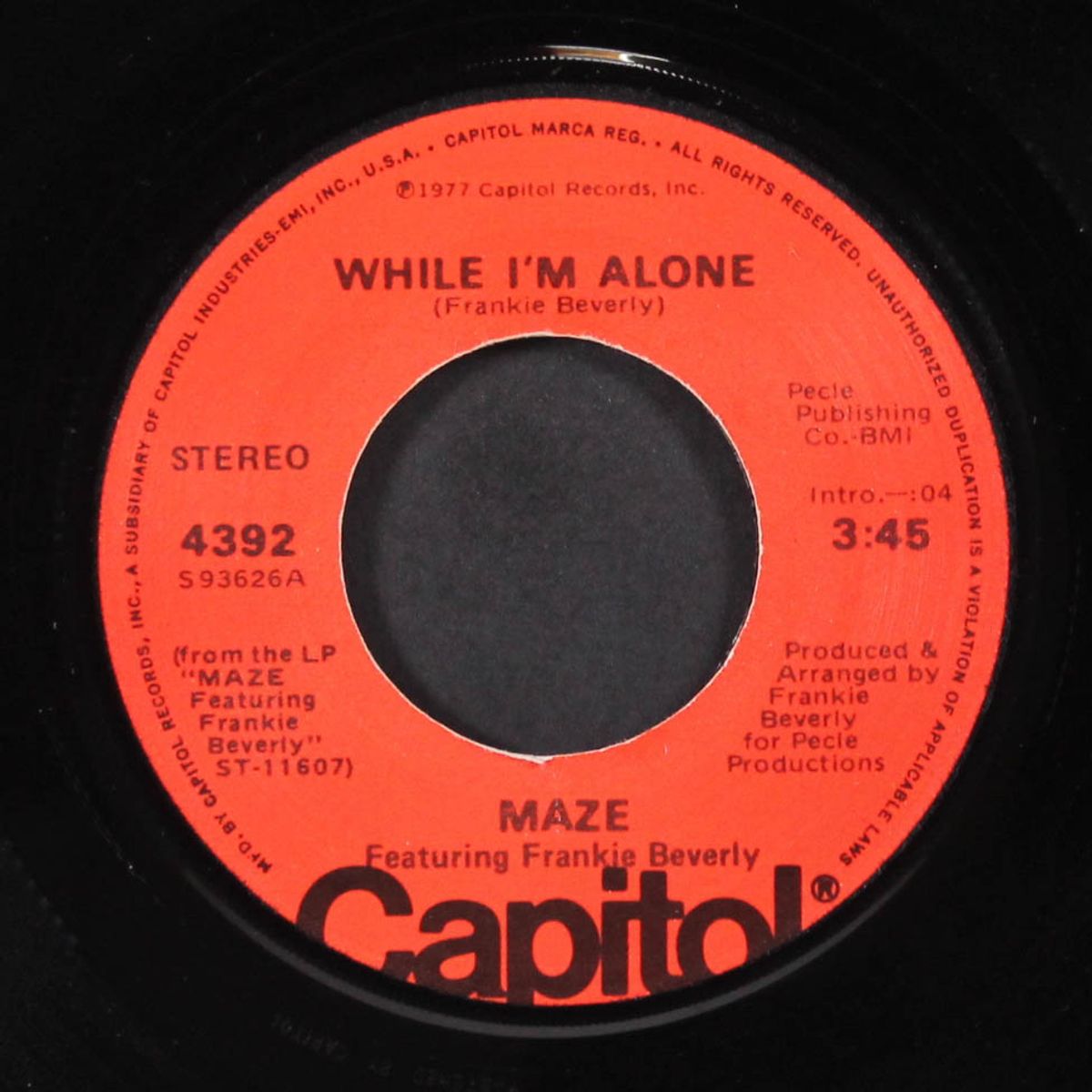 while i'm alone / color blind by MAZE