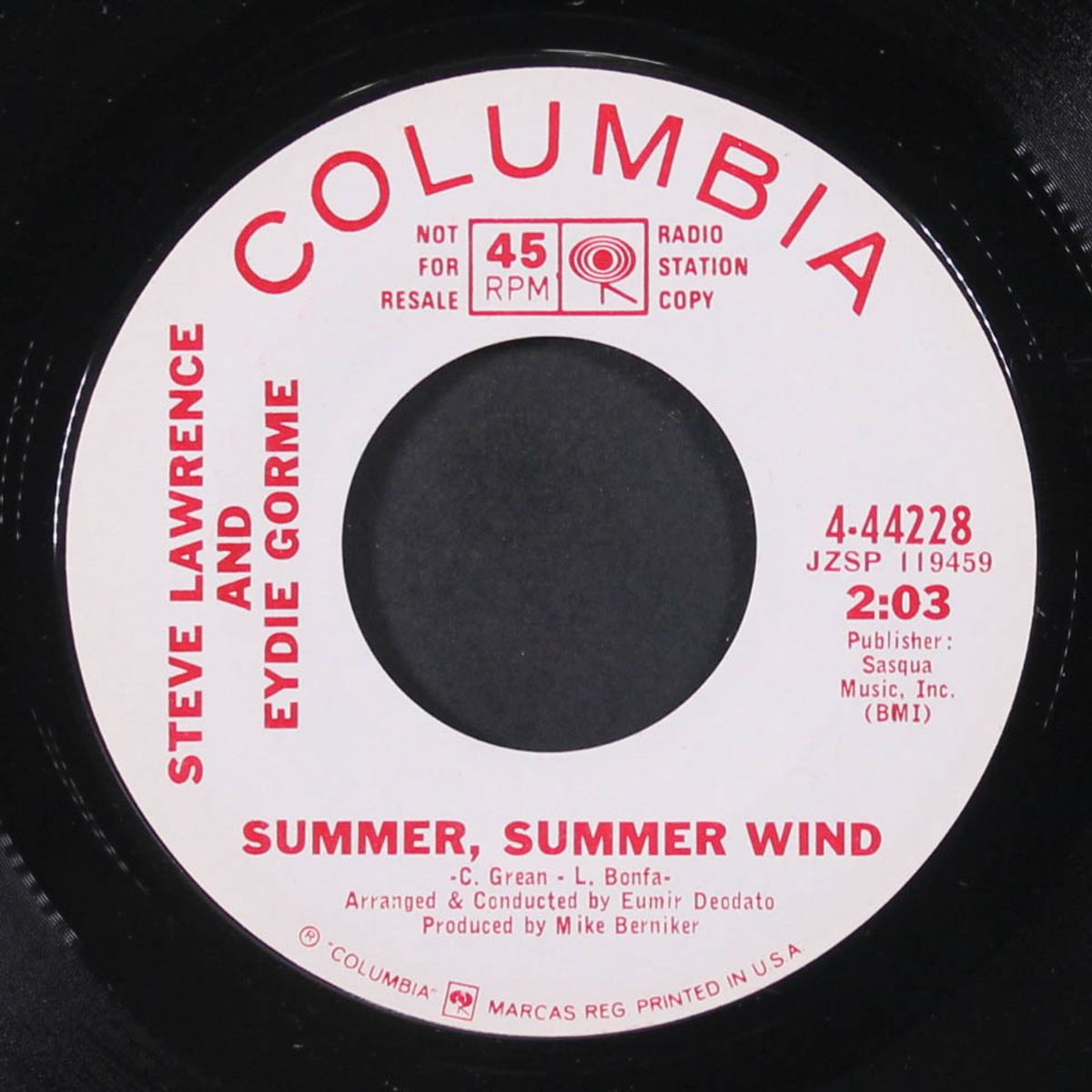 summer, summer wind / be still by STEVE LAWRENCE & EYDIE GORME