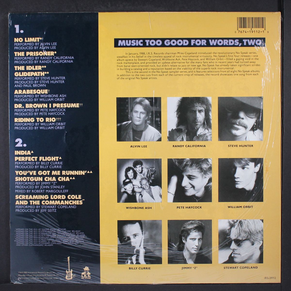 music too good for words, two by VARIOUS