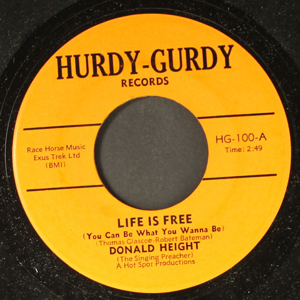 life is free / de da da by DONALD HEIGHT