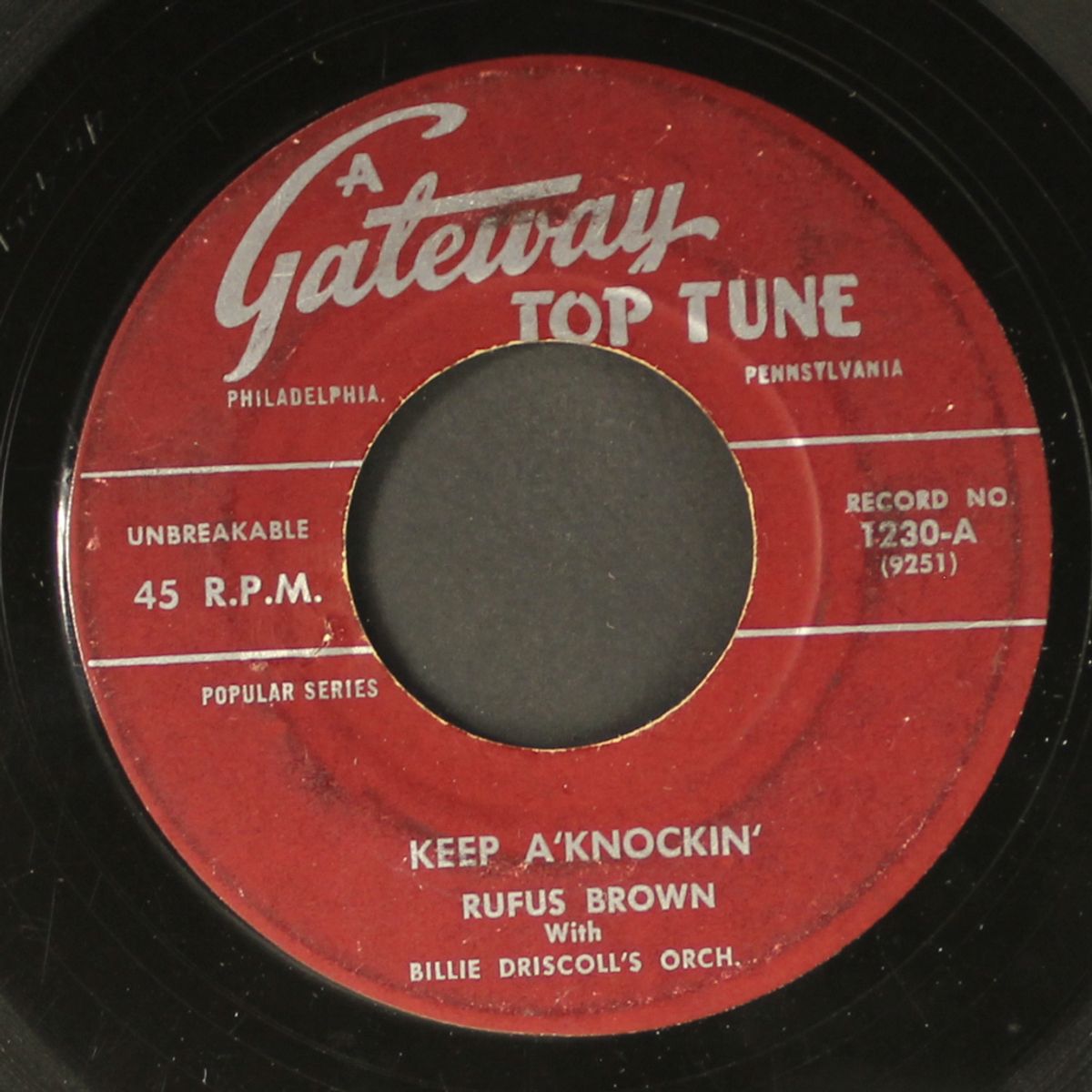 keep a'knockin' / silhouettes by RUFUS BROWN/JOHNNY DESERT