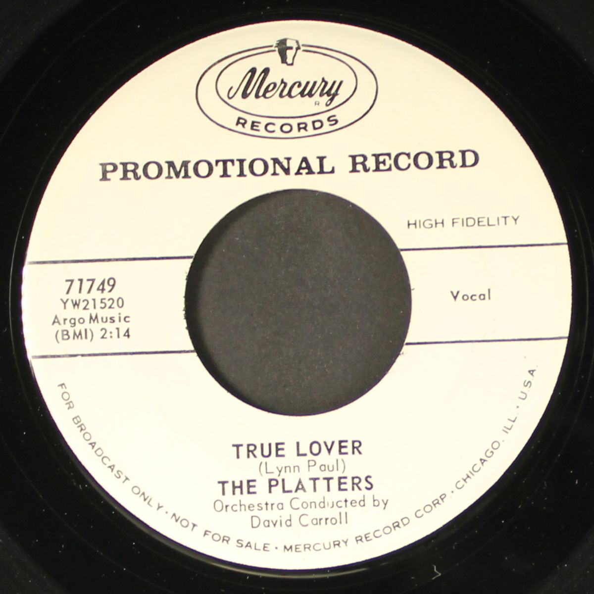 if i didn't care / true lover by PLATTERS