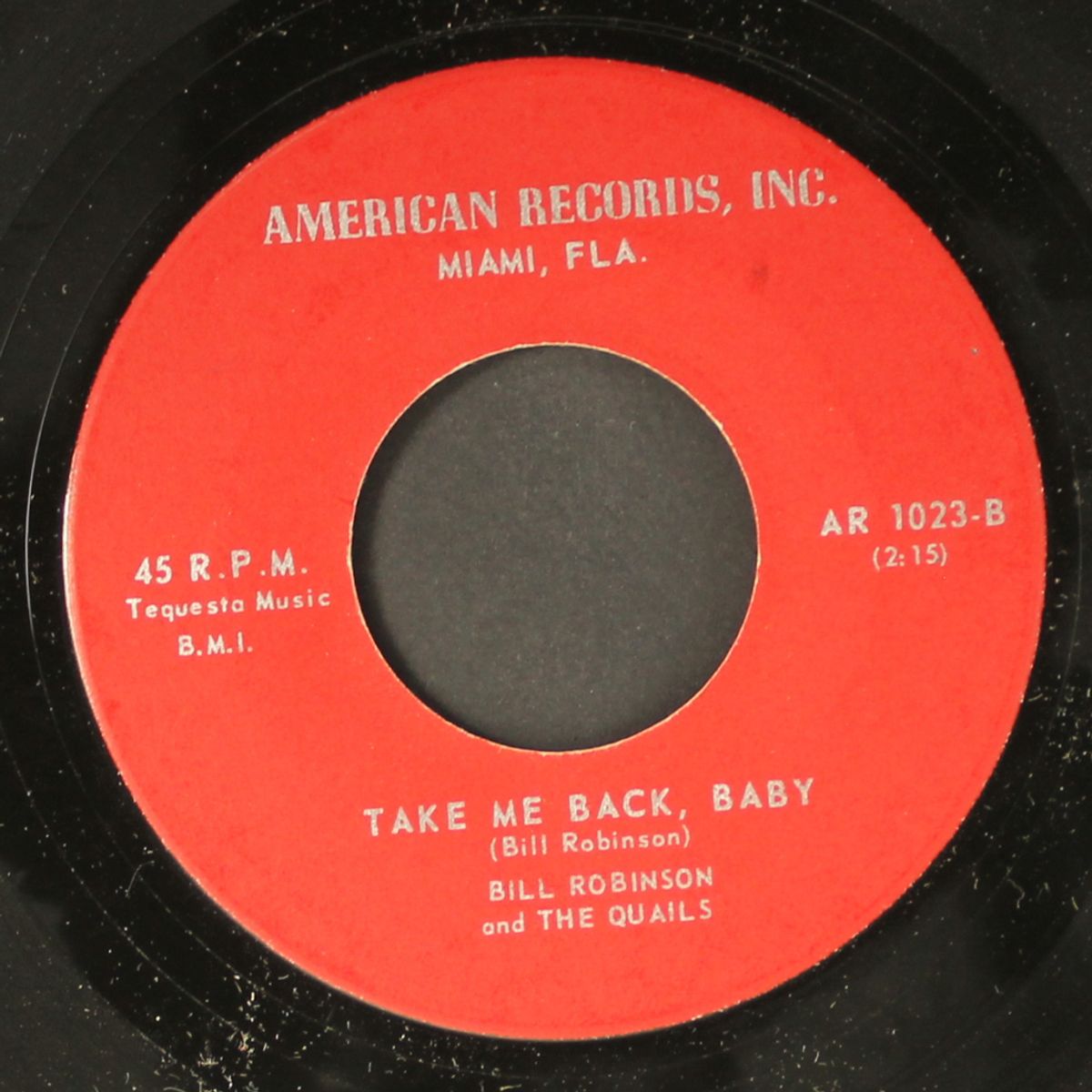 the cow / take me back, baby by BILL ROBINSON & QUAILS