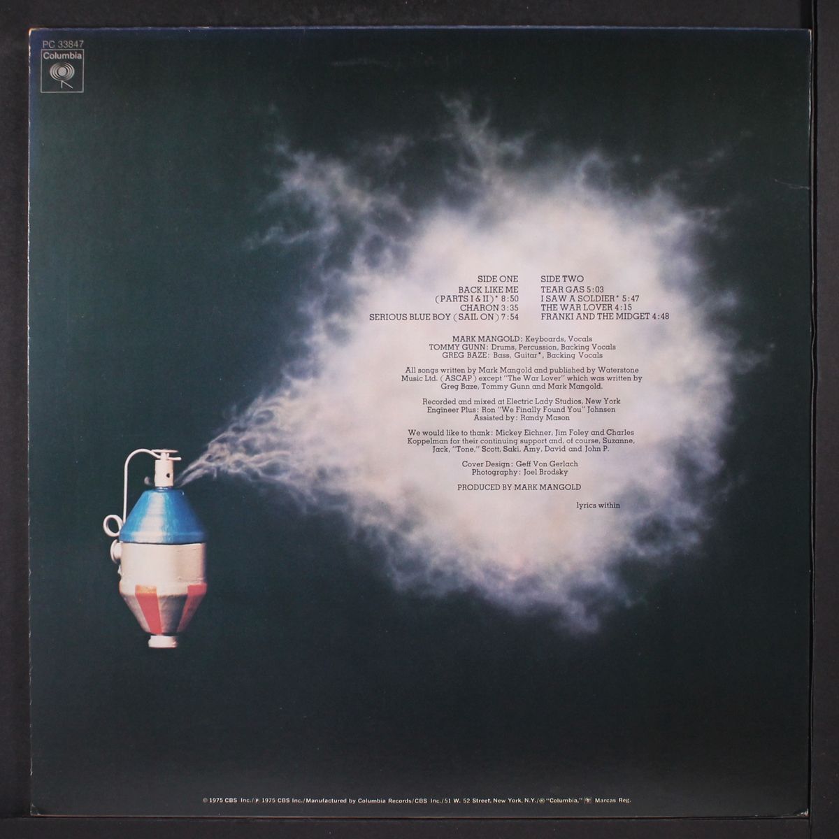 tear gas by AMERICAN TEARS