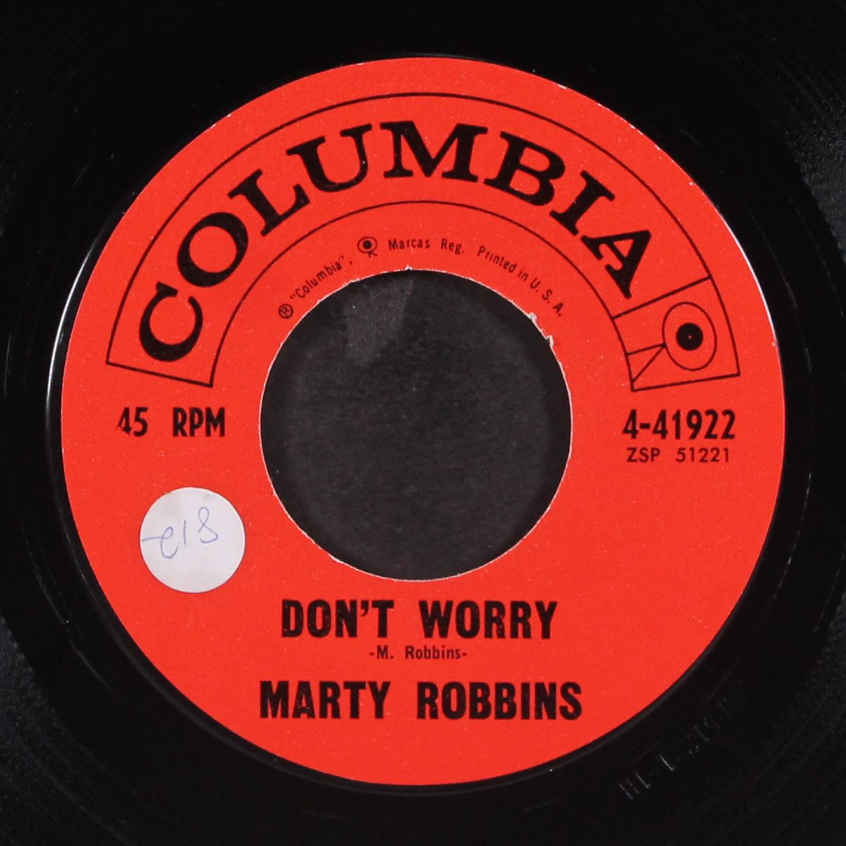 don't worry / like all the other times by MARTY ROBBINS