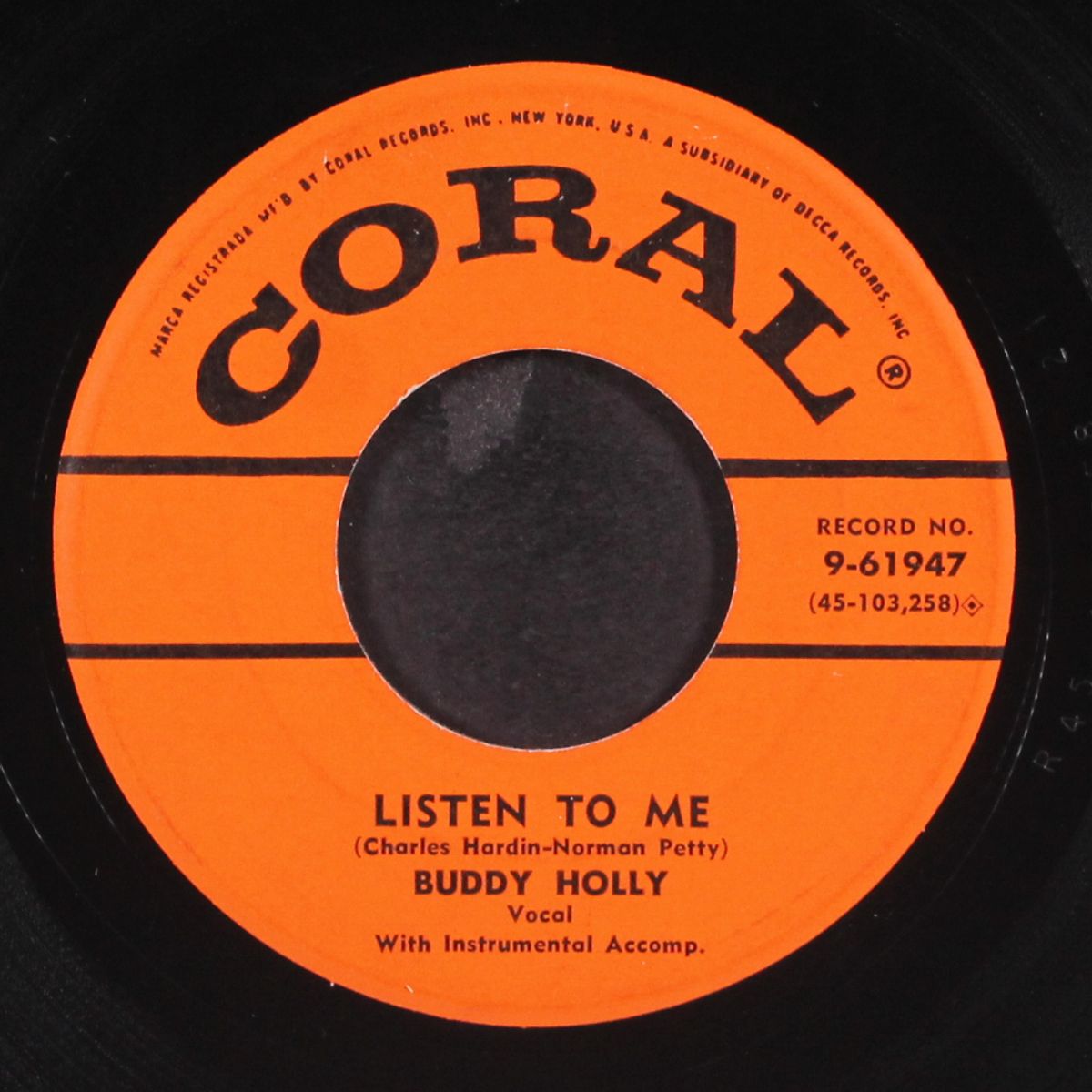 i'm gonna love you too / listen to me by BUDDY HOLLY