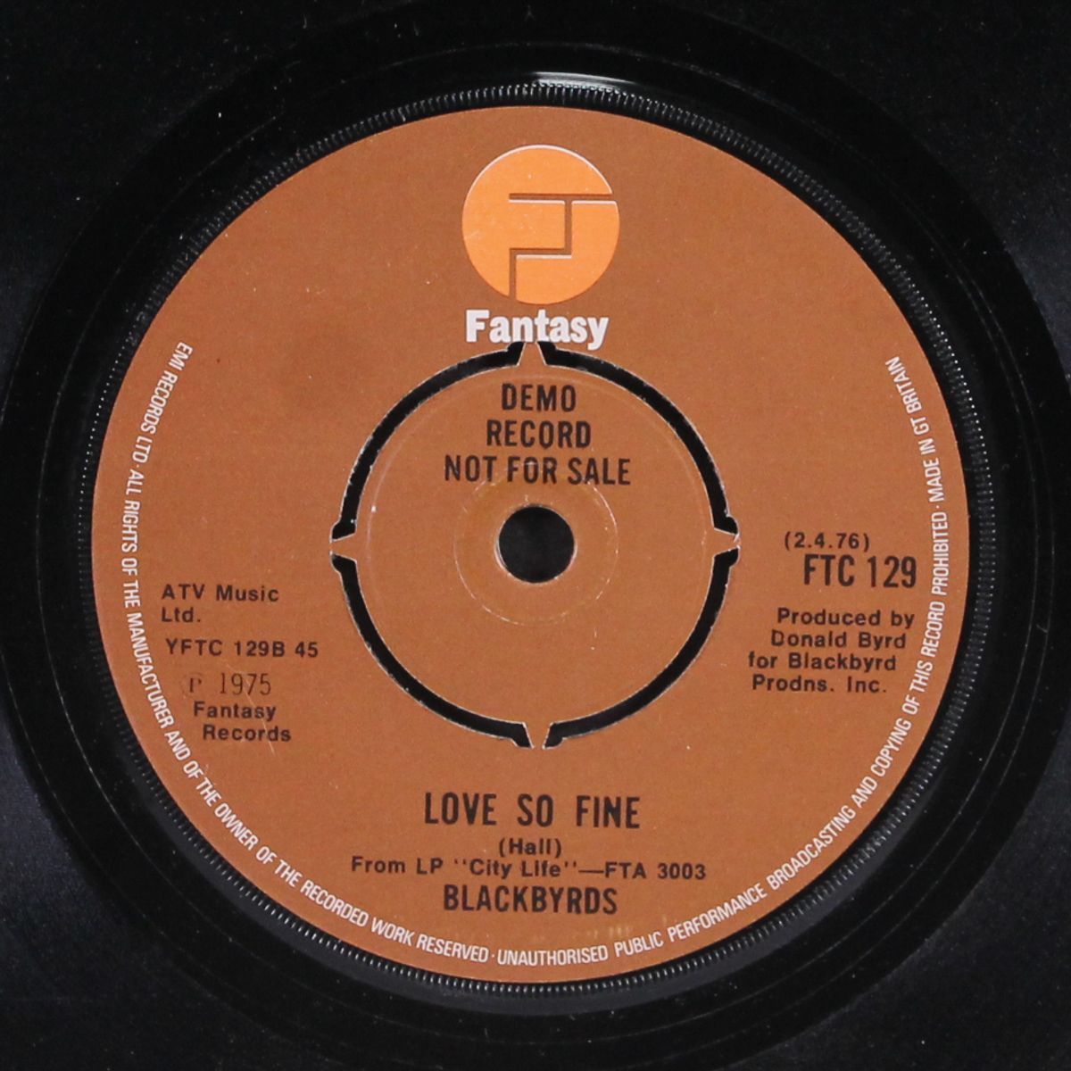 happy music / love so fine by BLACKBYRDS