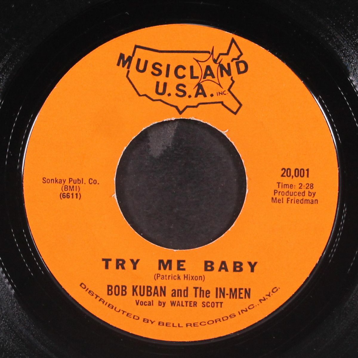 the cheater / try me baby by BOB KUBAN & IN-MEN