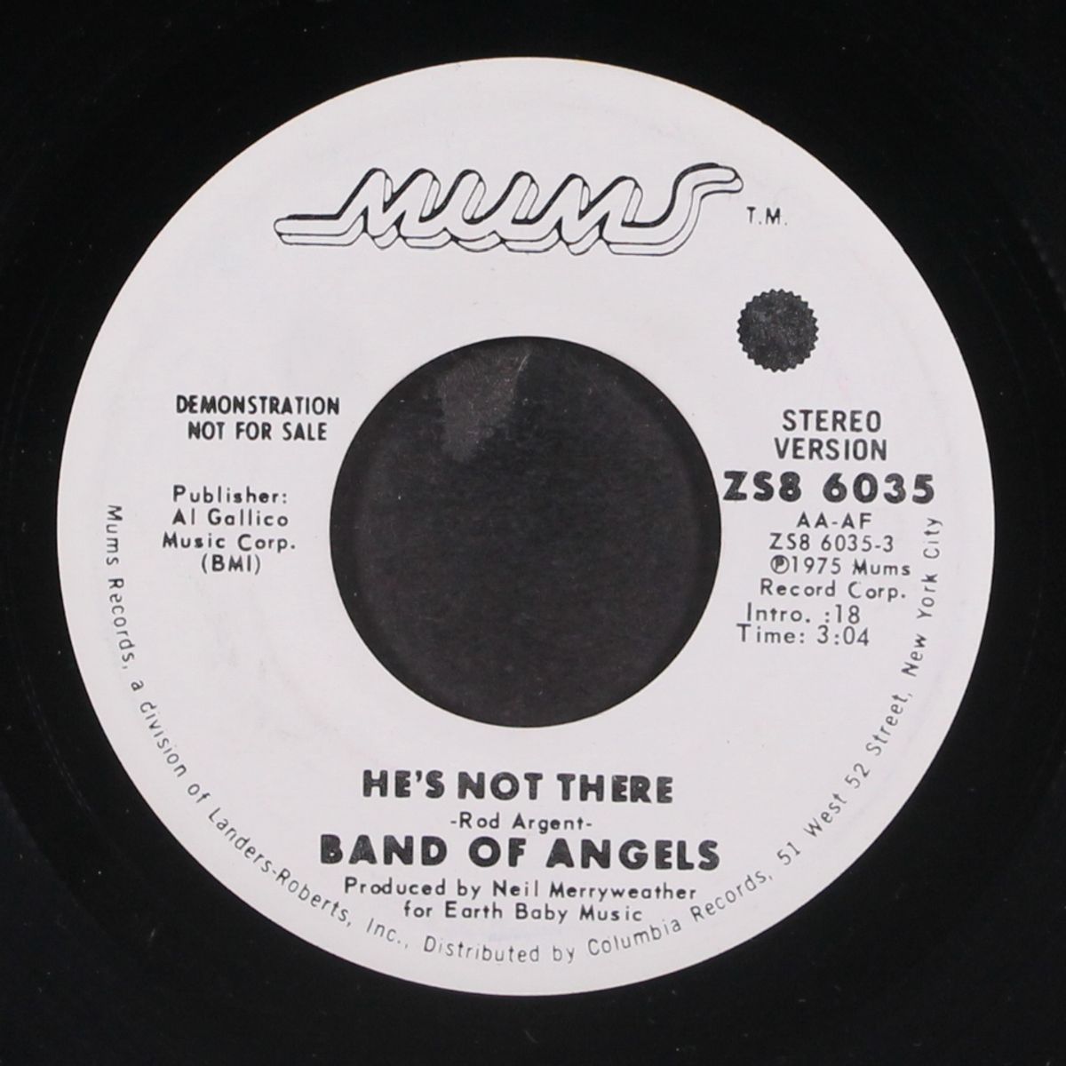 he's not there by BAND OF ANGELS