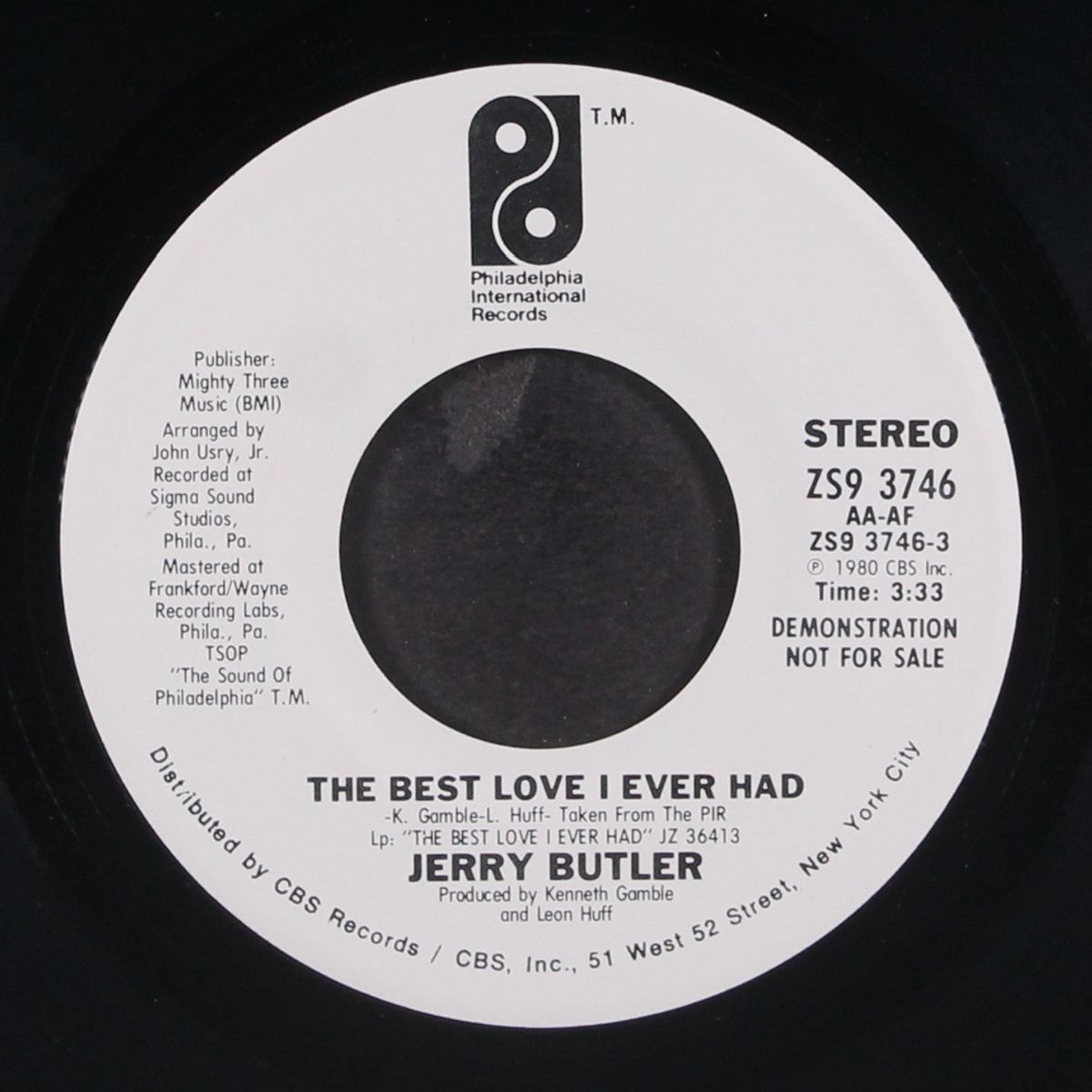 the best love i ever had / same by JERRY BUTLER