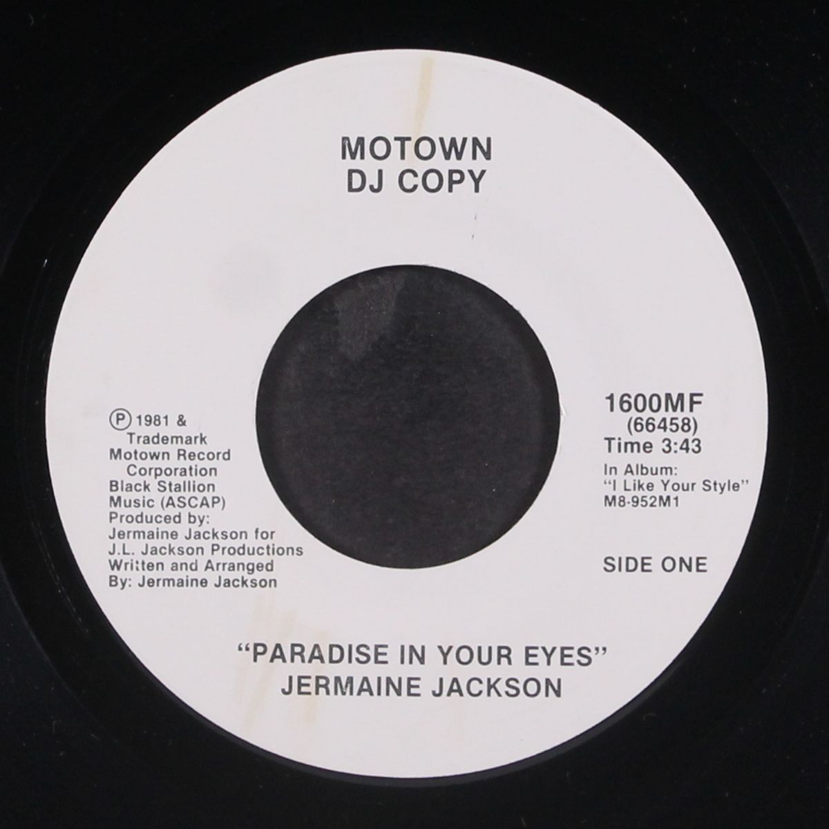 paradise in your eyes / same by JERMAINE JACKSON