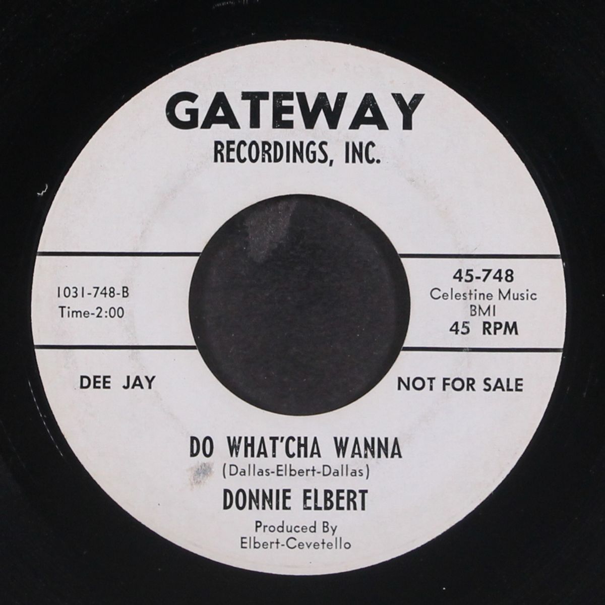 do what'cha wanna / lily lou by DONNIE ELBERT