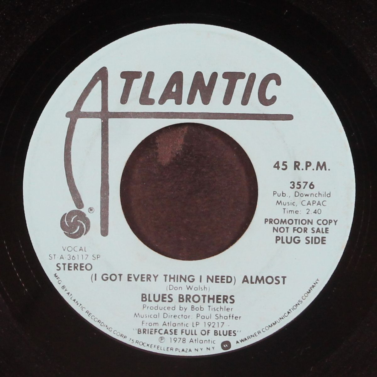 (i got every thing i need) almost / hey bartender by BLUES BROTHERS