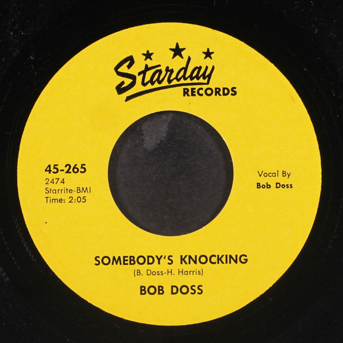somebody's knocking / don't be gone long by BOB DOSS