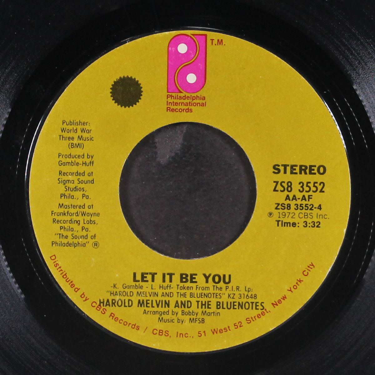 where are all my friends / let it be you by HAROLD MELVIN & BLUE NOTES