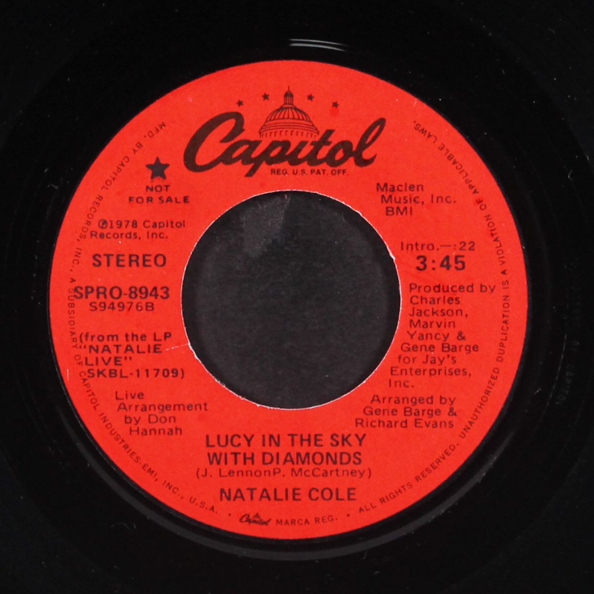 lucy in the sky with diamonds / instrumental by NATALIE COLE