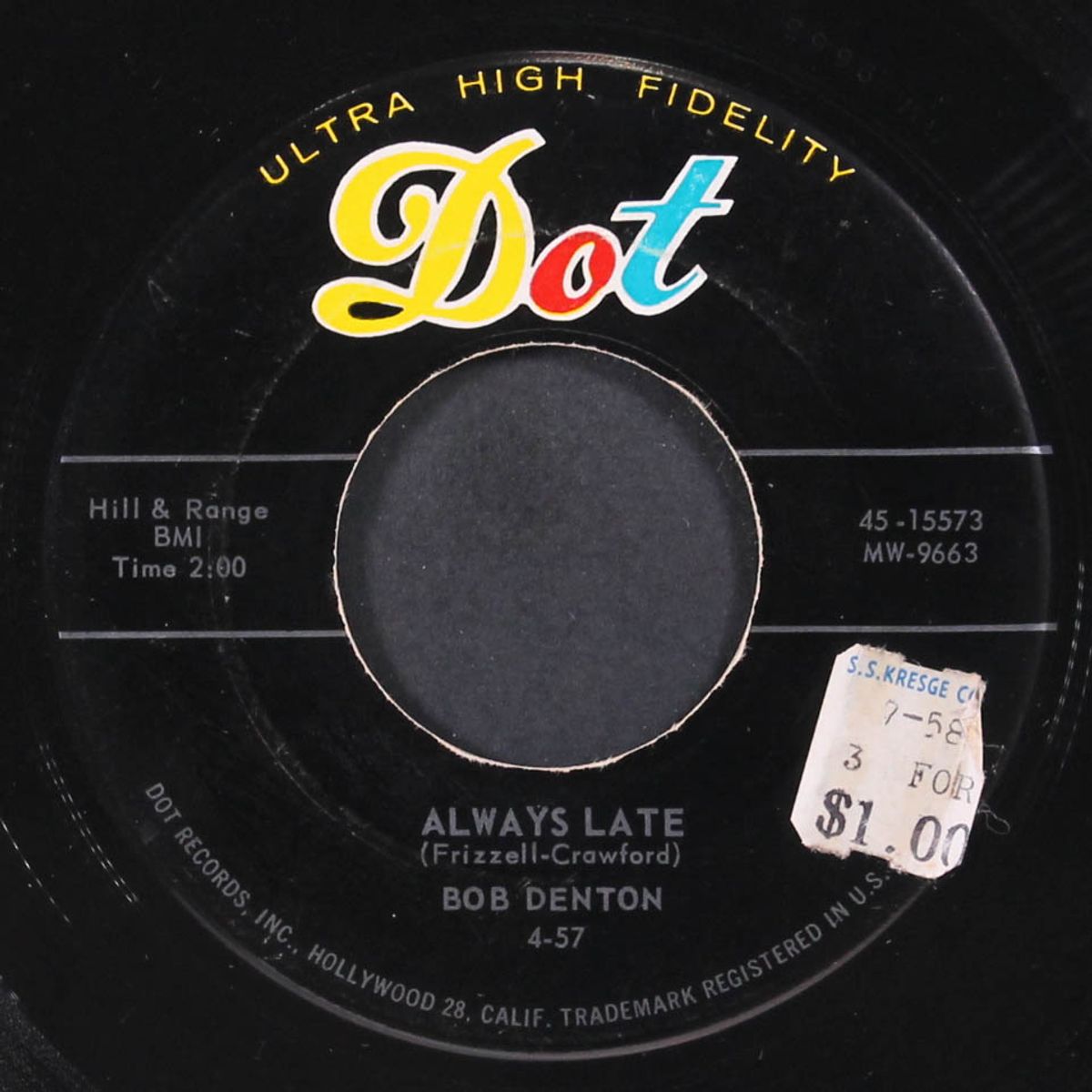 on my mind again / always late by BOB DENTON