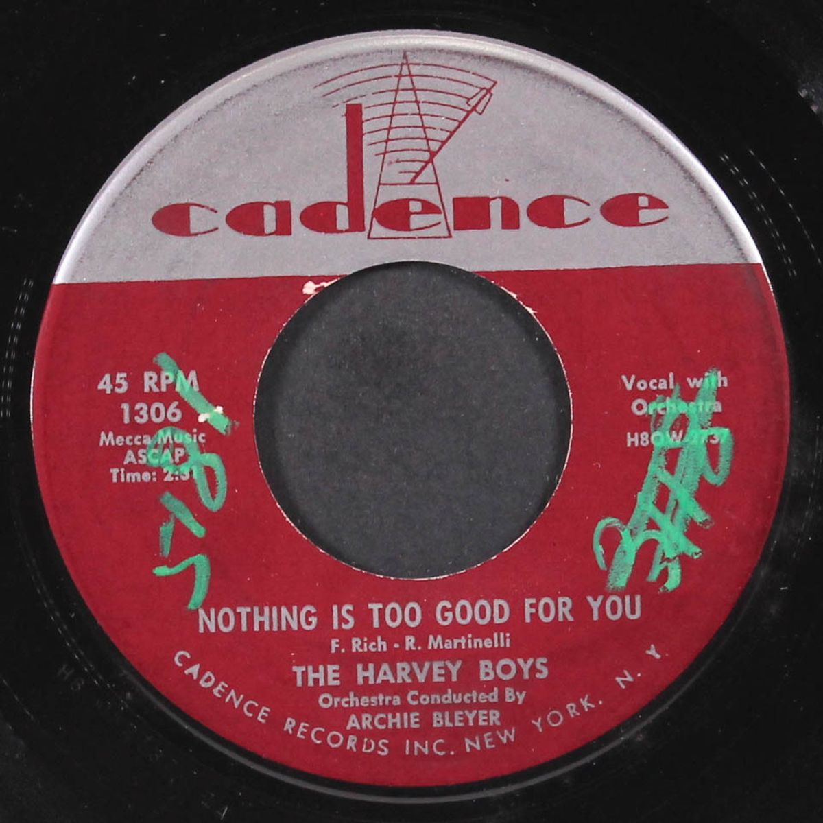 marina girl / nothing is too good for you by HARVEY BOYS