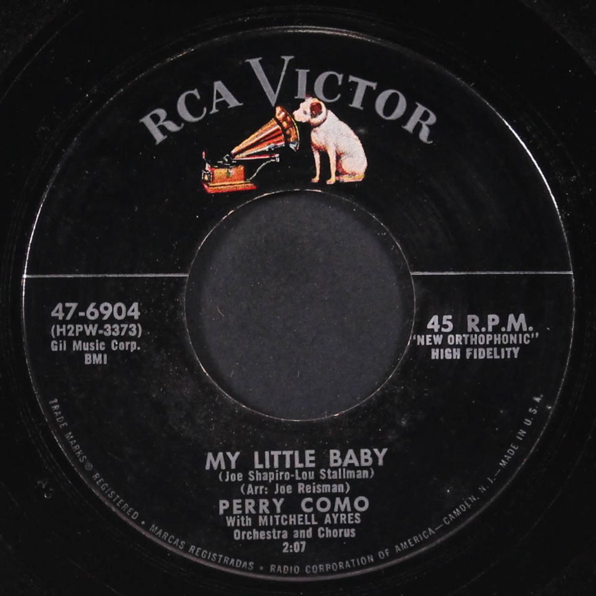 the girl with the golden braids / my little baby by PERRY COMO