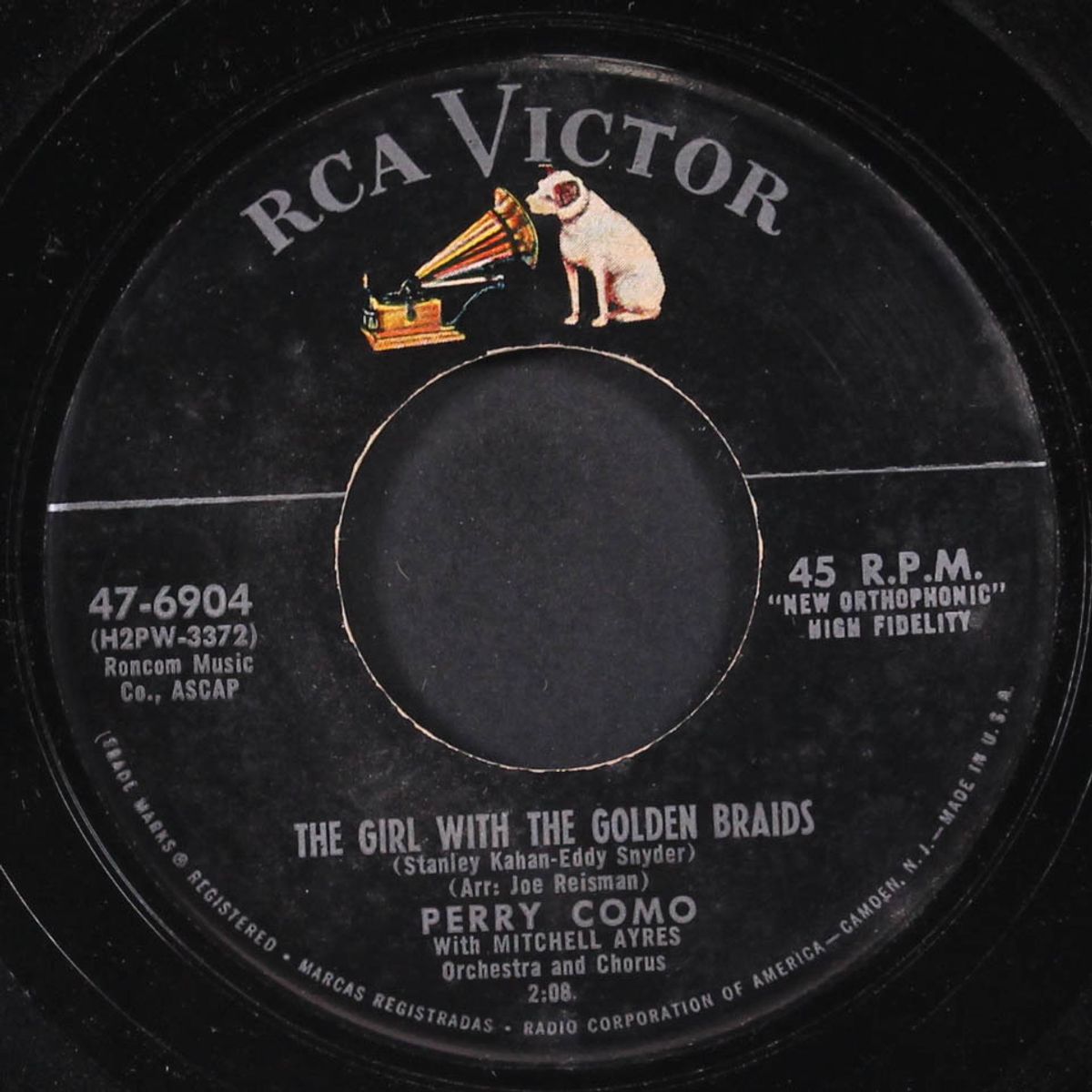 the girl with the golden braids / my little baby by PERRY COMO