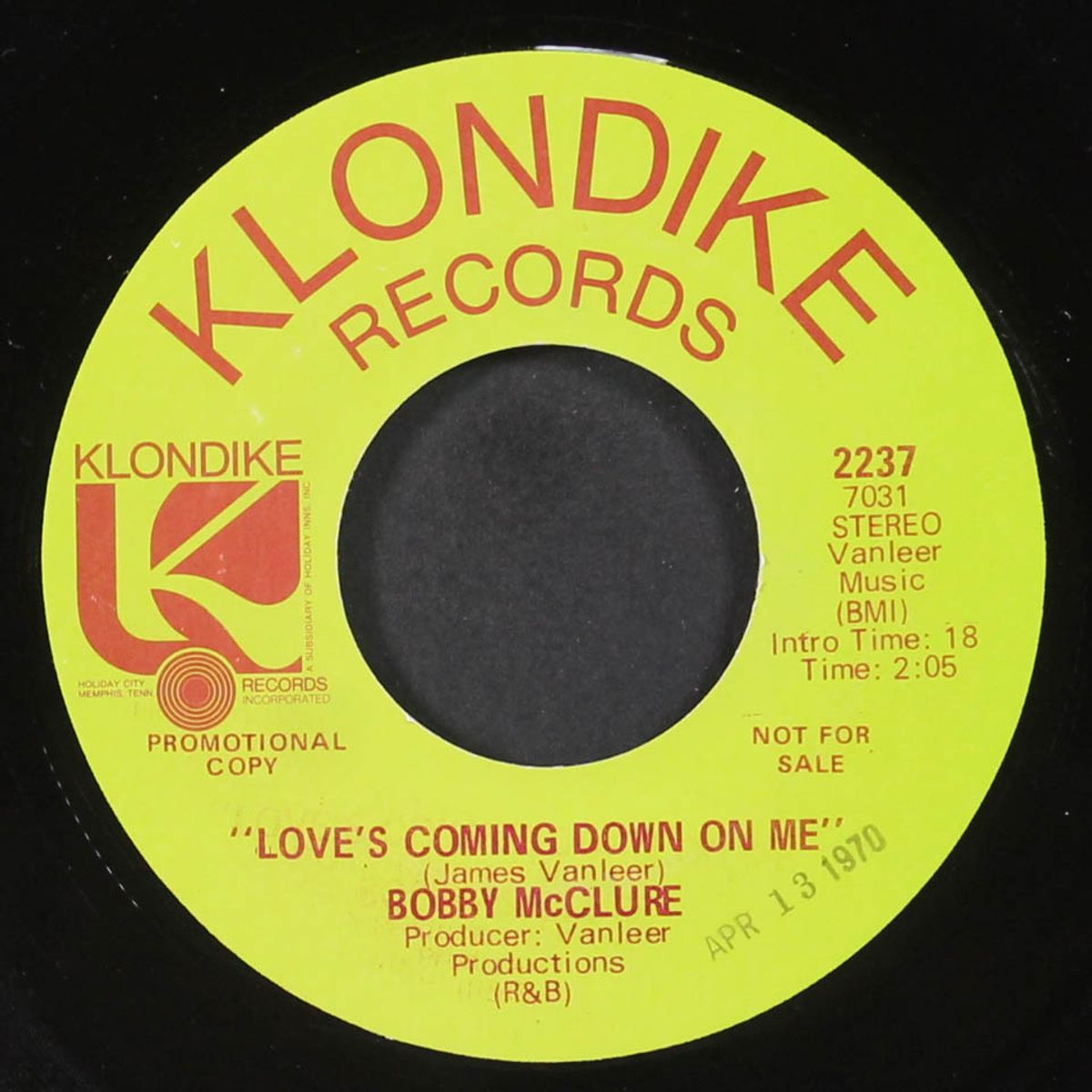 lost without your love / love's coming down on me by BOBBY MCCLURE