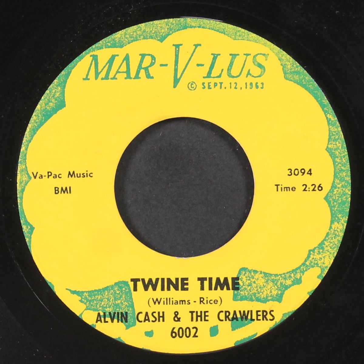 twine time / the bump by ALVIN CASH & CRAWLERS