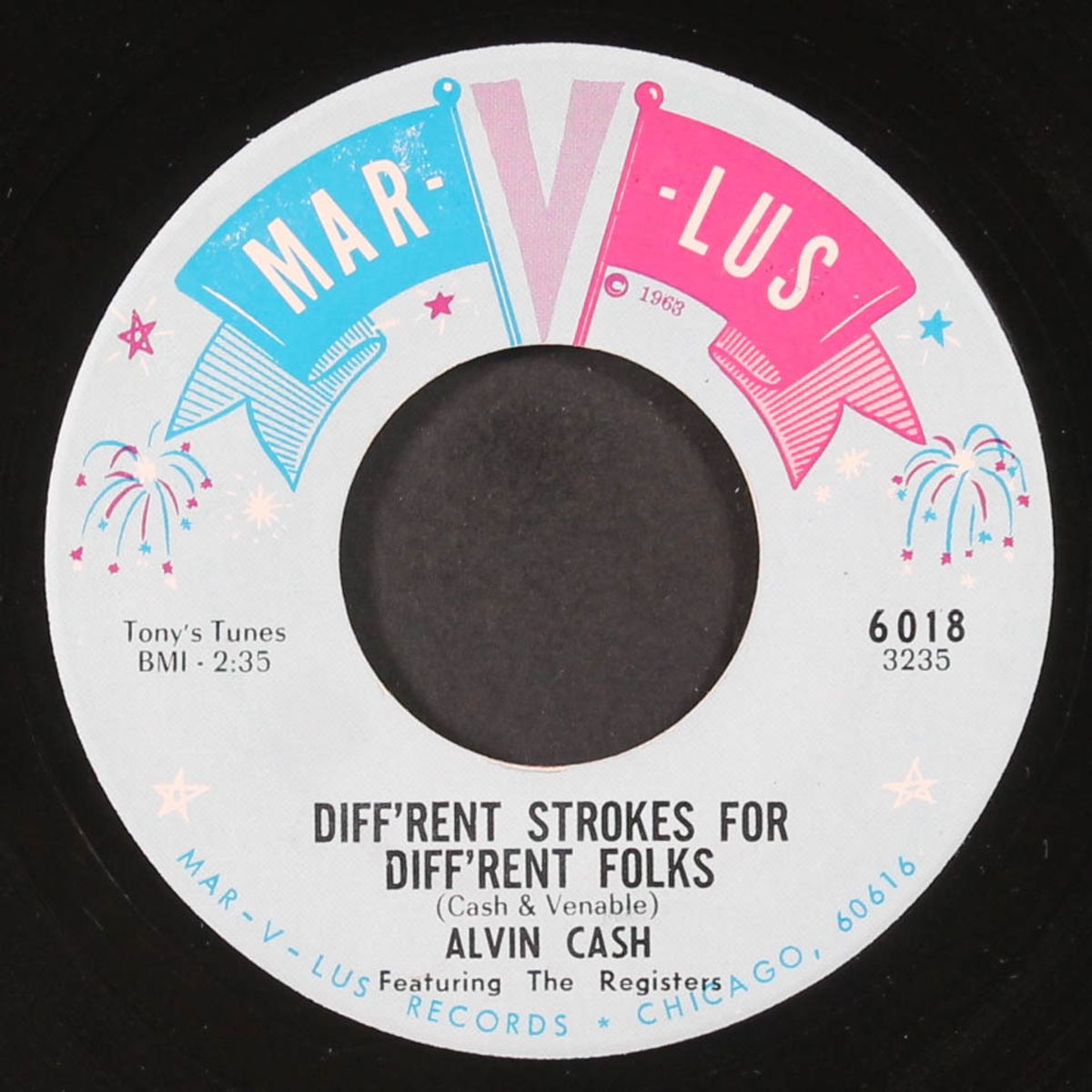 the charge / diff'rent strokes for diff'rent folks by ALVIN CASH & REGISTERS