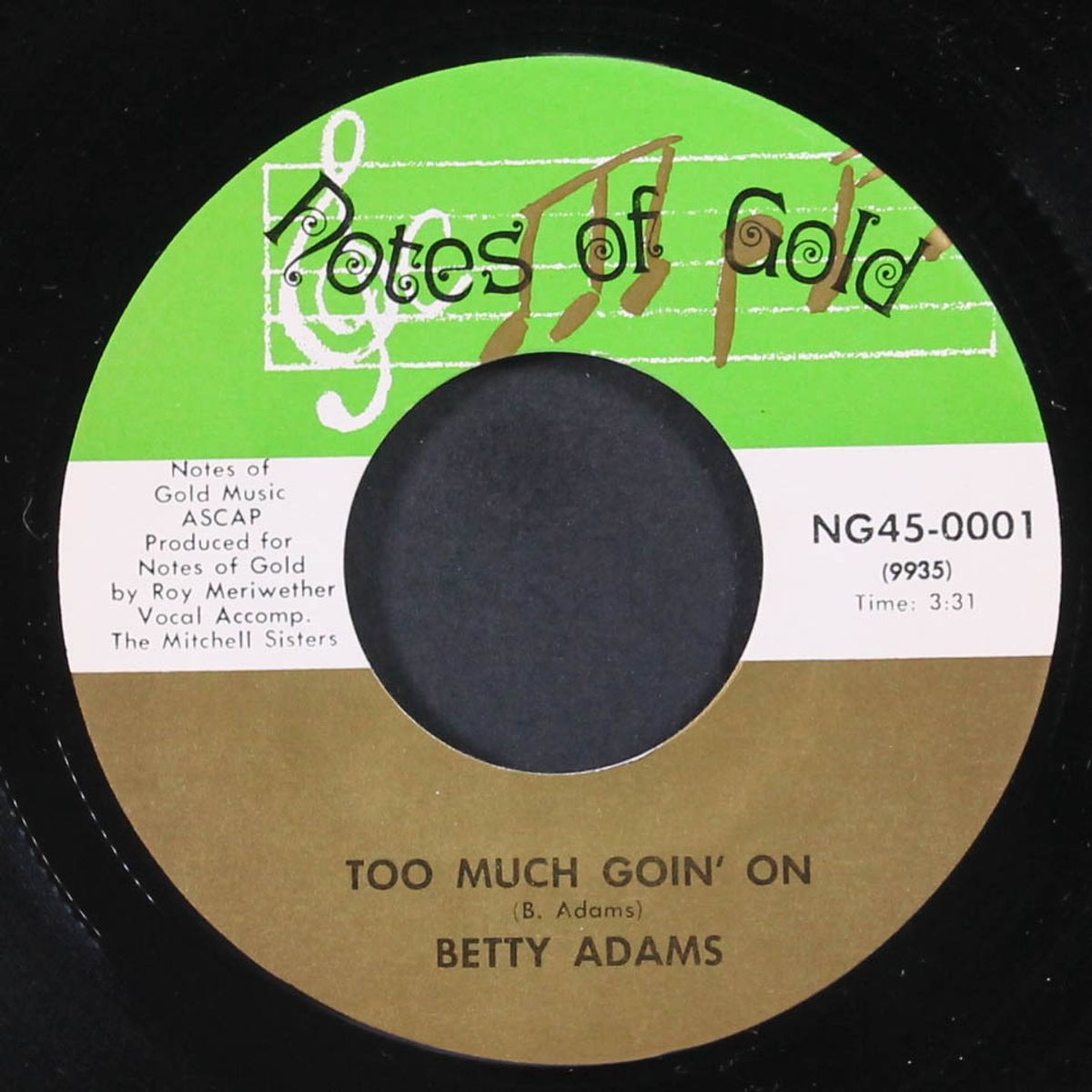 make it real / too much goin' on by BETTY ADAMS