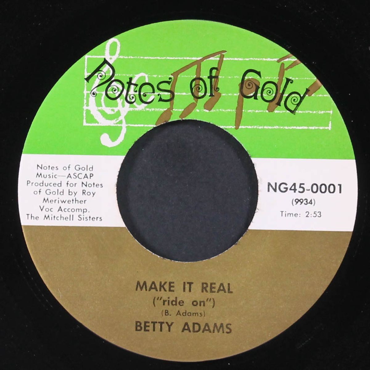 make it real / too much goin' on by BETTY ADAMS