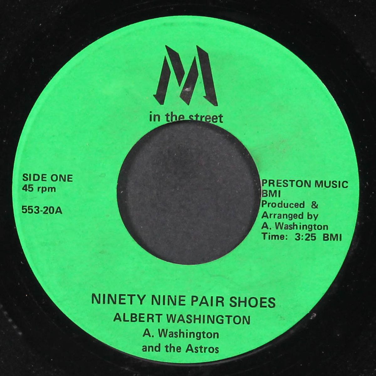 ninety nine pair shoes / what a beautiful day by ALBERT WASHINGTON