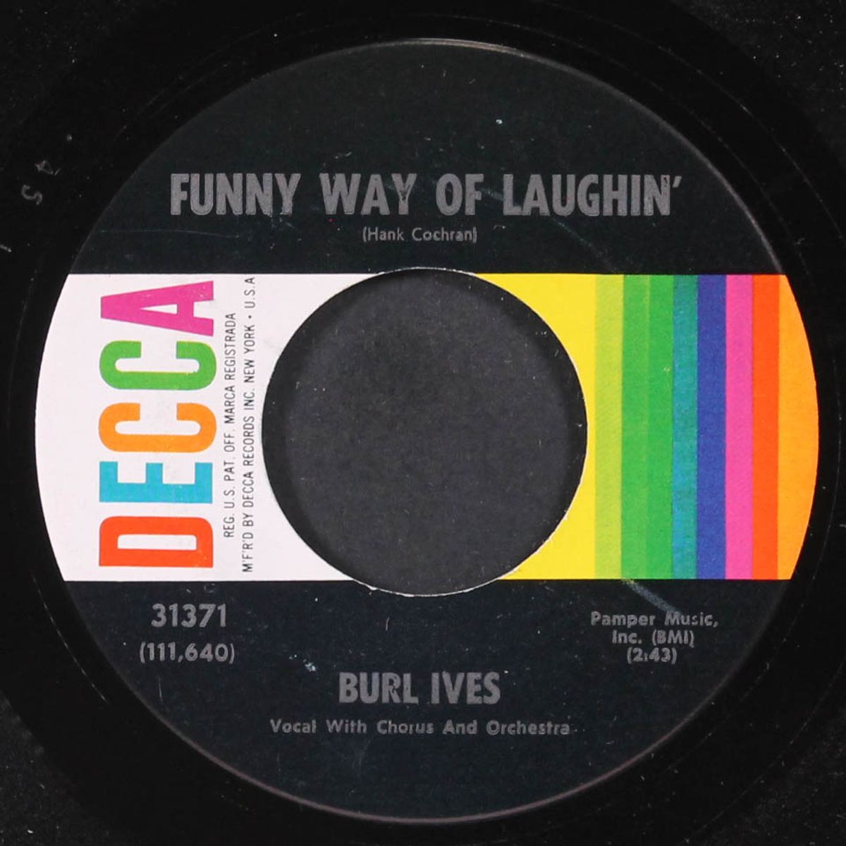 funny way of laughin' by BURL IVES