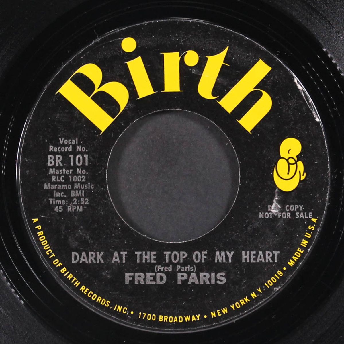 dark at the top of my heart by FRED PARRIS