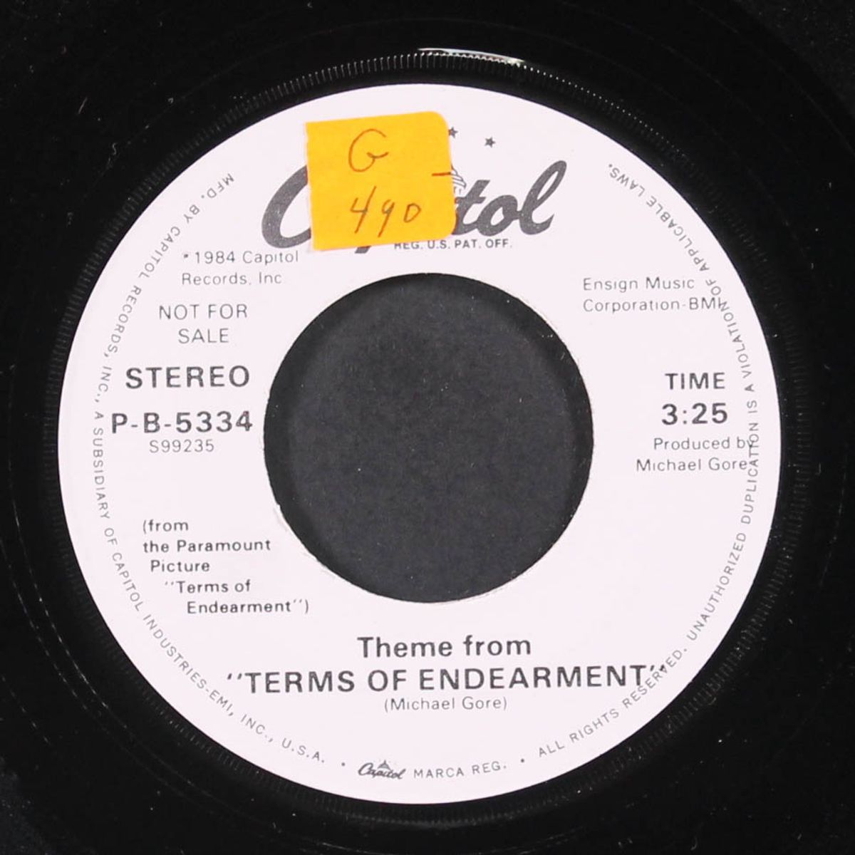 theme from terms of endearment by MICHAEL GORE